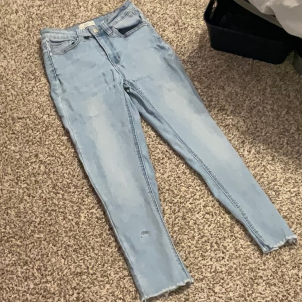 light blue skinny jeans size 3